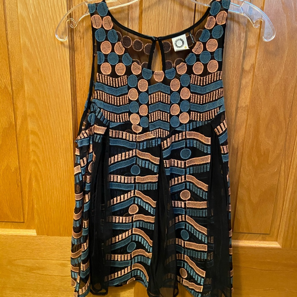 Anthropology polka dot tank